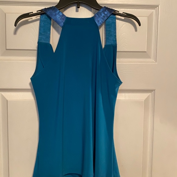 Turquoise With Sequence straps women’s top - Picture 2 of 10